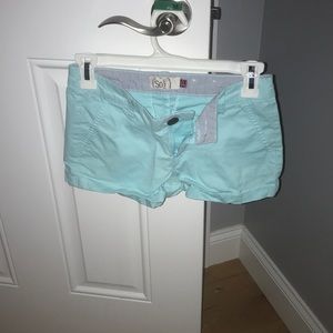 Teal shorts